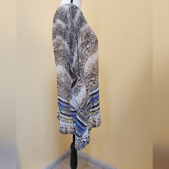 Dana Buchman flowy high/low tunic top ~XL - Picture 7 of 8